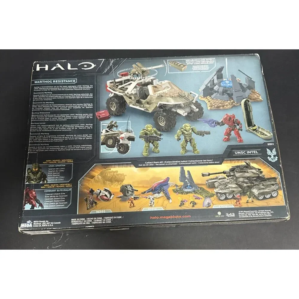 Halo Mega Bloks Warthog Resistance 97011 Sealed 285 Pcs Set 7 Xbox360